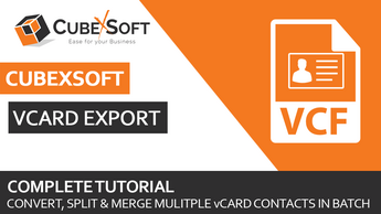 Resolve How Do I Export a vCard File With VCF Conversion Tool