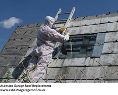 remove asbestos garage roof and replace