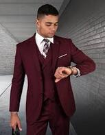 Burgundy Tuxedo Jacket