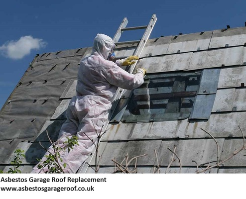 remove asbestos garage roof and replace