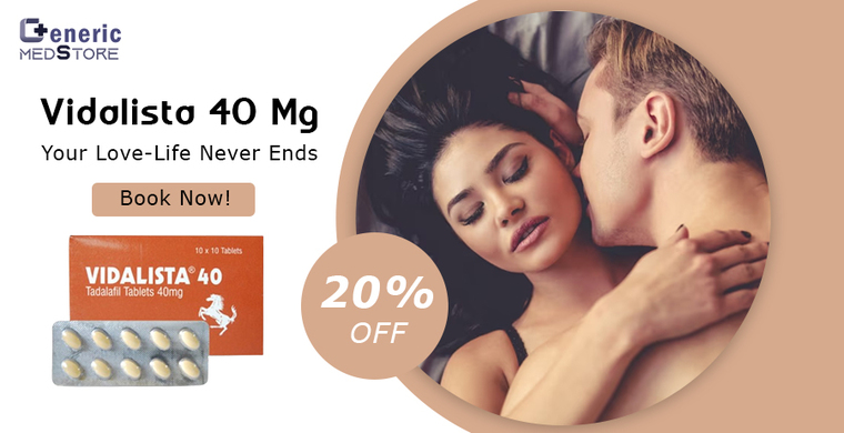 Vidalista 40 mg tadalafil | Genericmedsstore